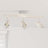 vidaXL Plafondspot met schijnwerpers Nikkel 27 x 10 x 12 cm Metaal