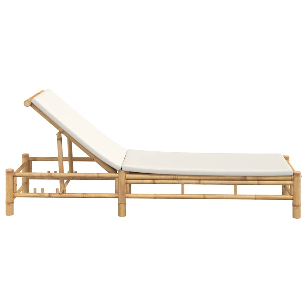 vidaXL Ligbed 55x199x30 cm bamboe