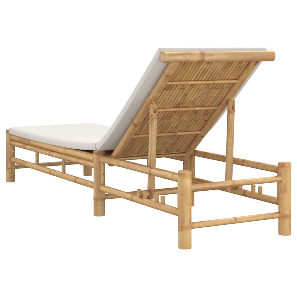vidaXL Ligbed 55x199x30 cm bamboe