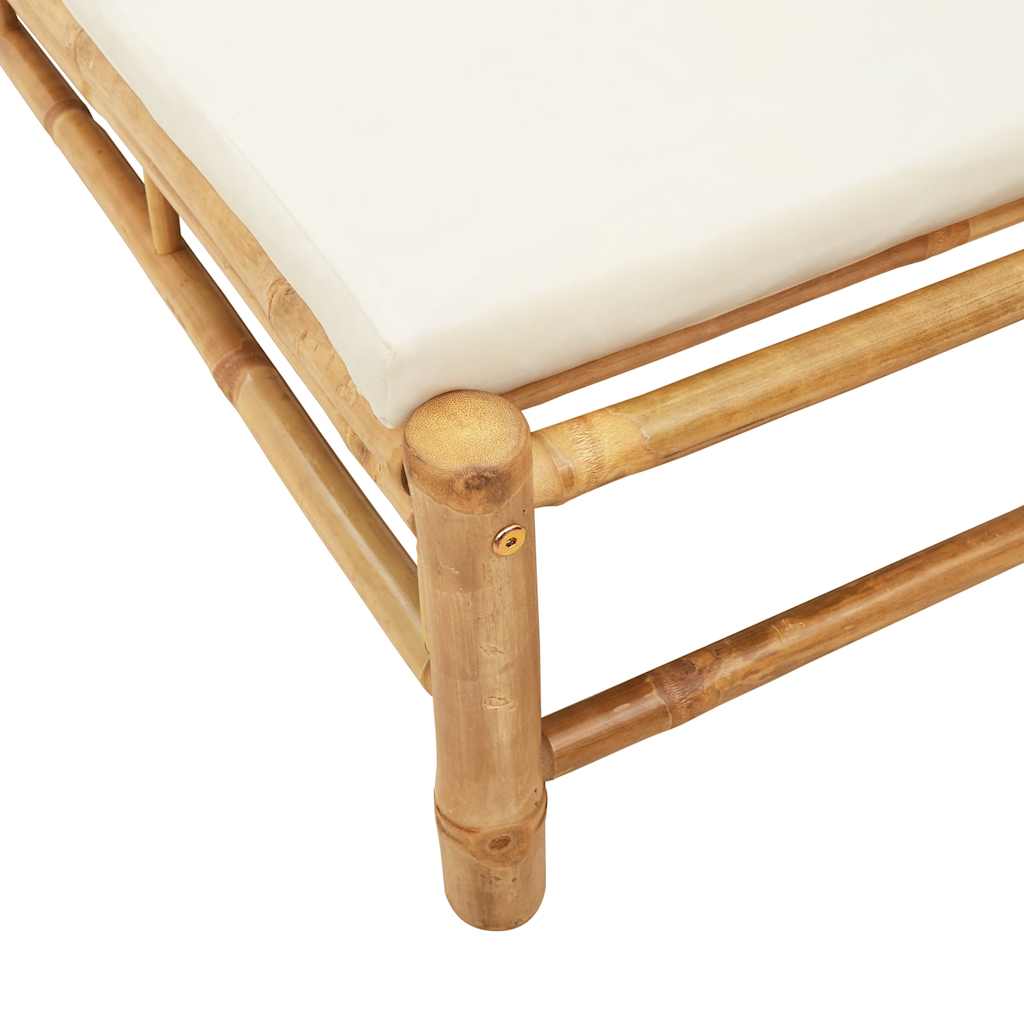 vidaXL Ligbed 55x199x30 cm bamboe