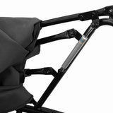 vidaXL Loungebed met luifel en kussens poly rattan zwart