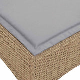 vidaXL Adjustable Garden Sofa with Cushions L-shaped Poly Rattan Black