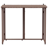 vidaXL Tuintafel inklapbaar 90x51x75 cm poly rattan zwart