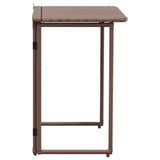 vidaXL Tuintafel inklapbaar 90x51x75 cm poly rattan zwart