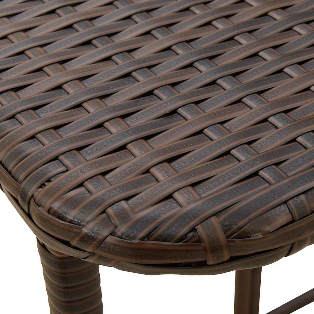vidaXL Tuintafel inklapbaar 90x51x75 cm poly rattan zwart
