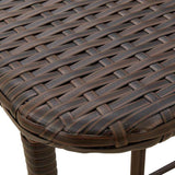 vidaXL Tuintafel inklapbaar 90x51x75 cm poly rattan zwart