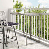 vidaXL Tuintafel inklapbaar 90x51x75 cm poly rattan zwart
