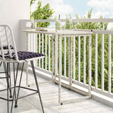 vidaXL Tuintafel inklapbaar 90x51x75 cm poly rattan zwart