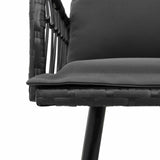 vidaXL Bank met kussen Grijs 61.5 x 123 x 82cm Metaal
