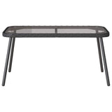 vidaXL Salontafel Zwart 90 x 45 x 43 cm Poly Rattan en glas