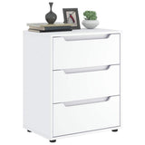 vidaXL Dressoir VISNES 60x40x73 cm bewerkt hout wit