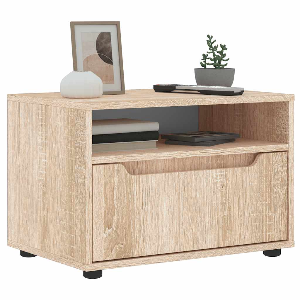 vidaXL Tv-meubel VISNES 60x40x38 cm bewerkt hout wit