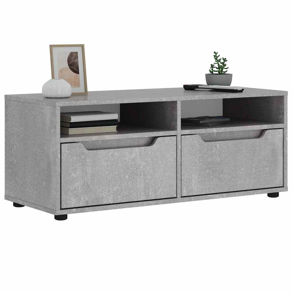 vidaXL Tv-meubel VISNES 100x40x38 cm bewerkt hout wit