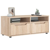 vidaXL Tv-meubel VISNES 100x40x38 cm bewerkt hout wit