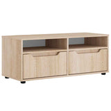 vidaXL Tv-meubel VISNES 100x40x38 cm bewerkt hout wit