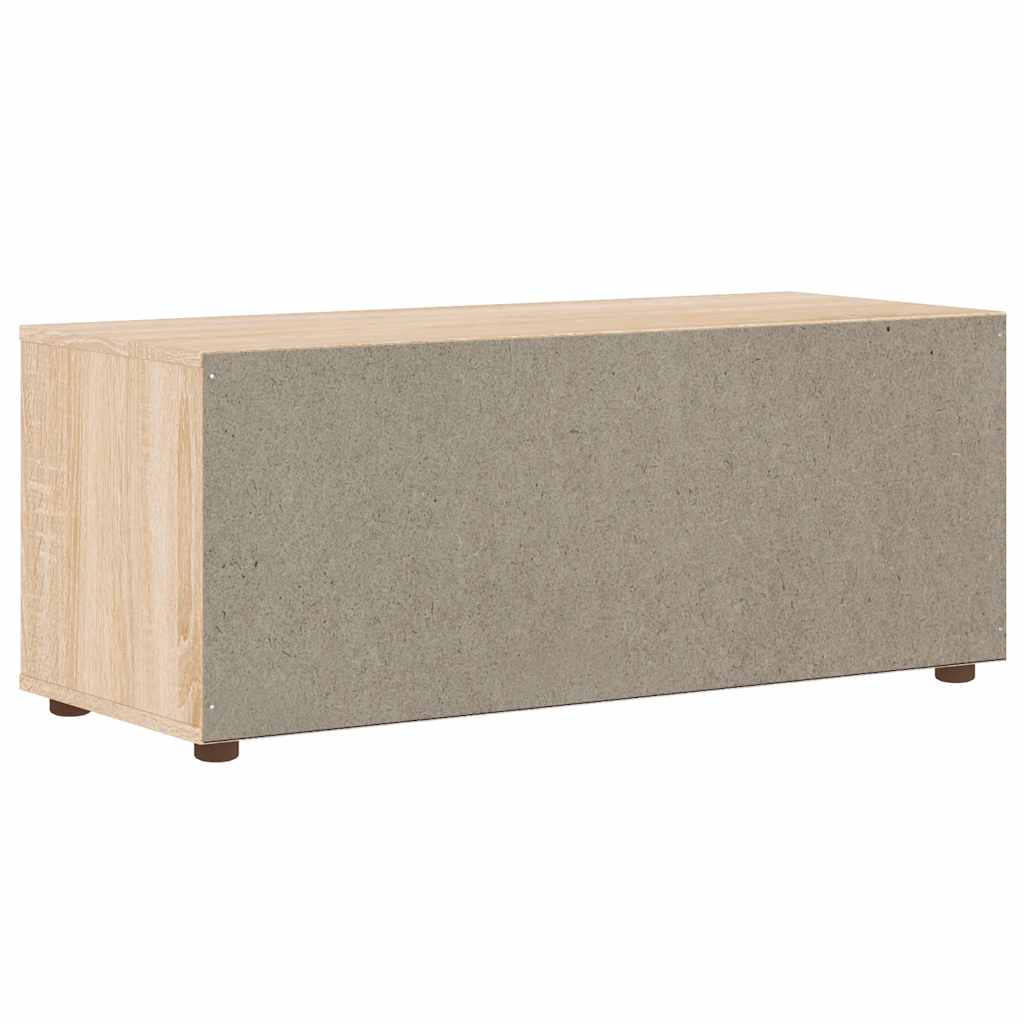 vidaXL Tv-meubel VISNES 100x40x38 cm bewerkt hout wit