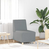 vidaXL Modulaire Sofa Eenheid Armless 2 pcs Lichtgrijs 55 x 74 x 82 cm