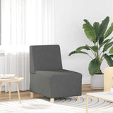 vidaXL Modulaire Sofa Eenheid Armless 2 pcs Lichtgrijs 55 x 74 x 82 cm