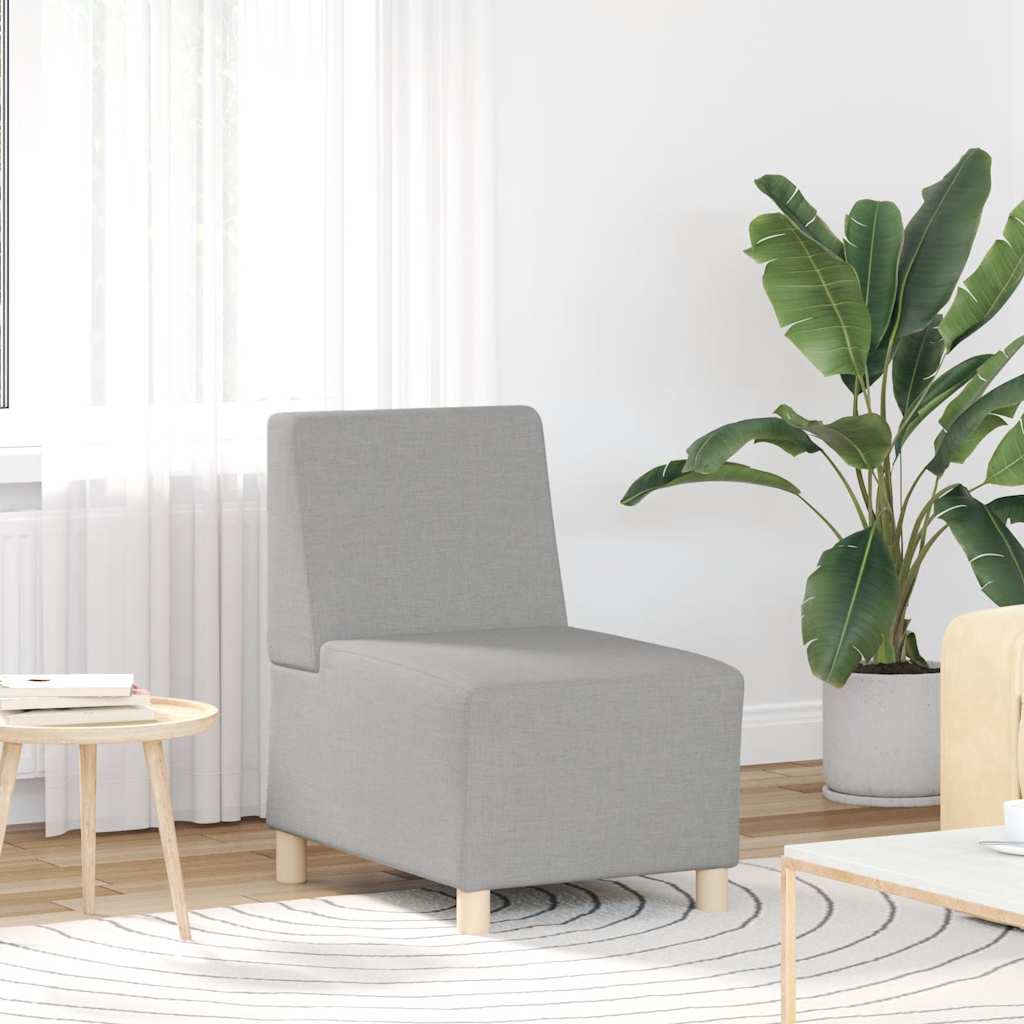 vidaXL Modulaire Sofa Eenheid Armless 2 pcs Lichtgrijs 55 x 74 x 82 cm