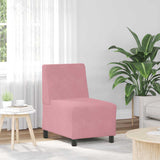 vidaXL Modulaire Sofa Eenheid Armless 2 pcs Lichtgrijs 55 x 74 x 82 cm