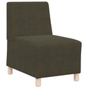 vidaXL Modulaire Sofa Eenheid Armless 2 pcs Bruin 55 x 74 x 82 cm