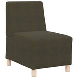 vidaXL Modulaire Sofa Eenheid Armless 2 pcs Bruin 55 x 74 x 82 cm