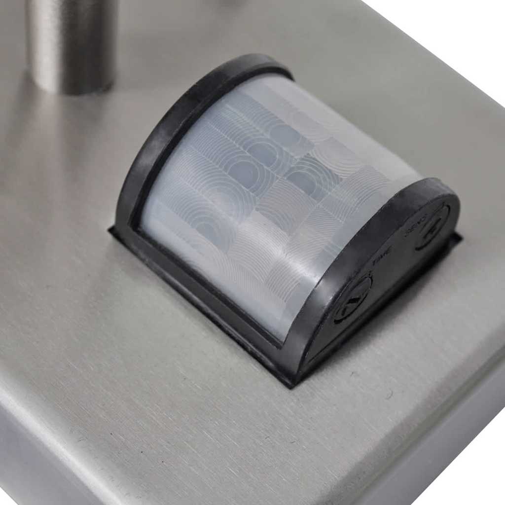 Pagode vormige RVS wandlamp met bewegingssensor