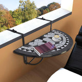 vidaXL Balkontafel hangend mozaïek terracottakleurig