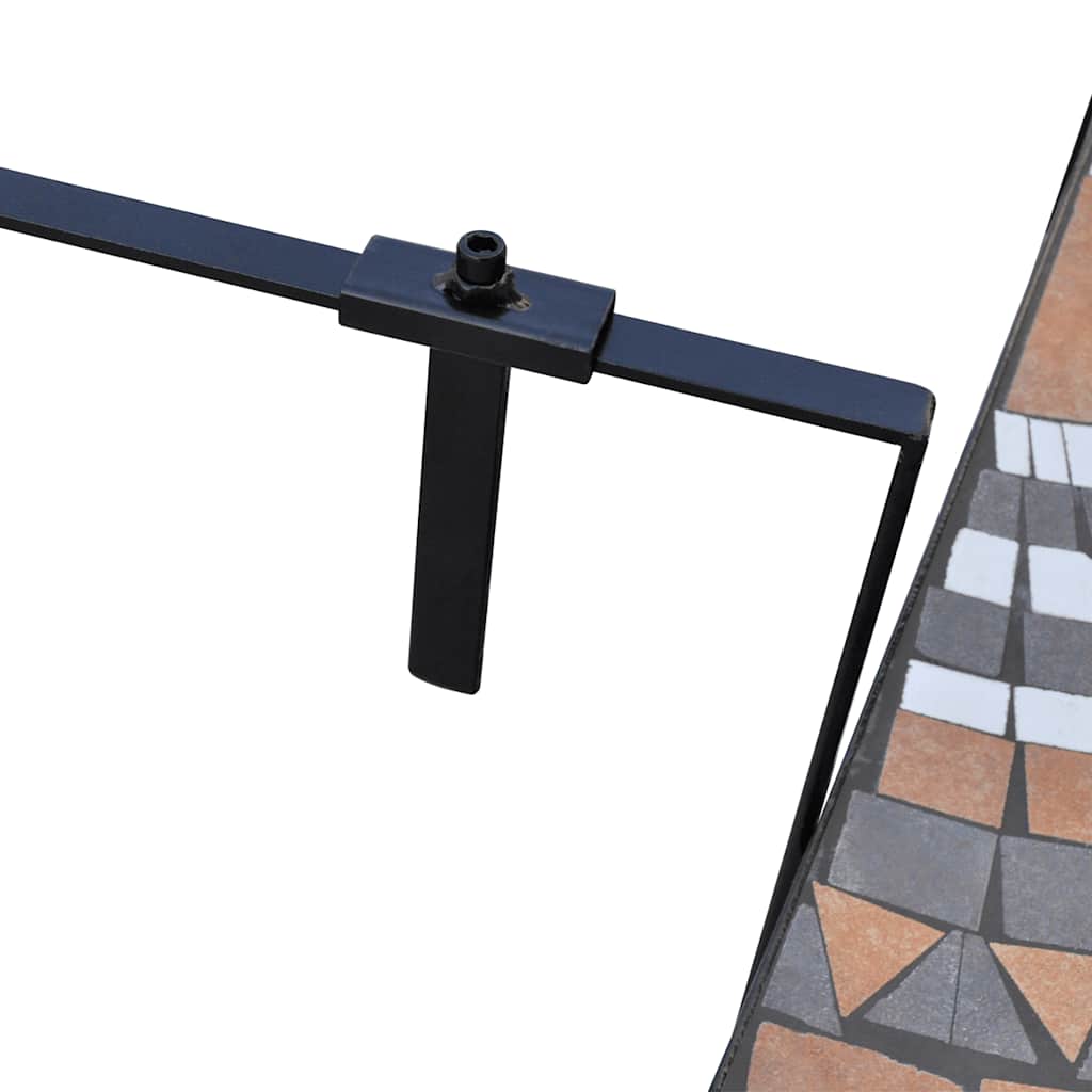 vidaXL Balkontafel hangend mozaïek terracottakleurig