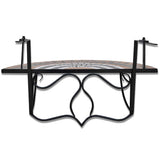 vidaXL Balkontafel hangend mozaïek terracottakleurig