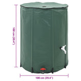 vidaXL Regenton inklapbaar met tap 1350 L