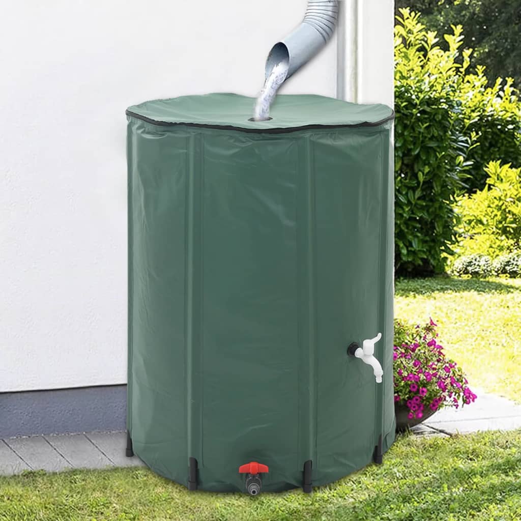 vidaXL Regenton inklapbaar met tap 1350 L