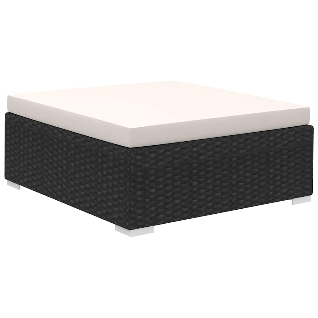 vidaXL 6-delige Loungeset met kussens poly rattan bruin