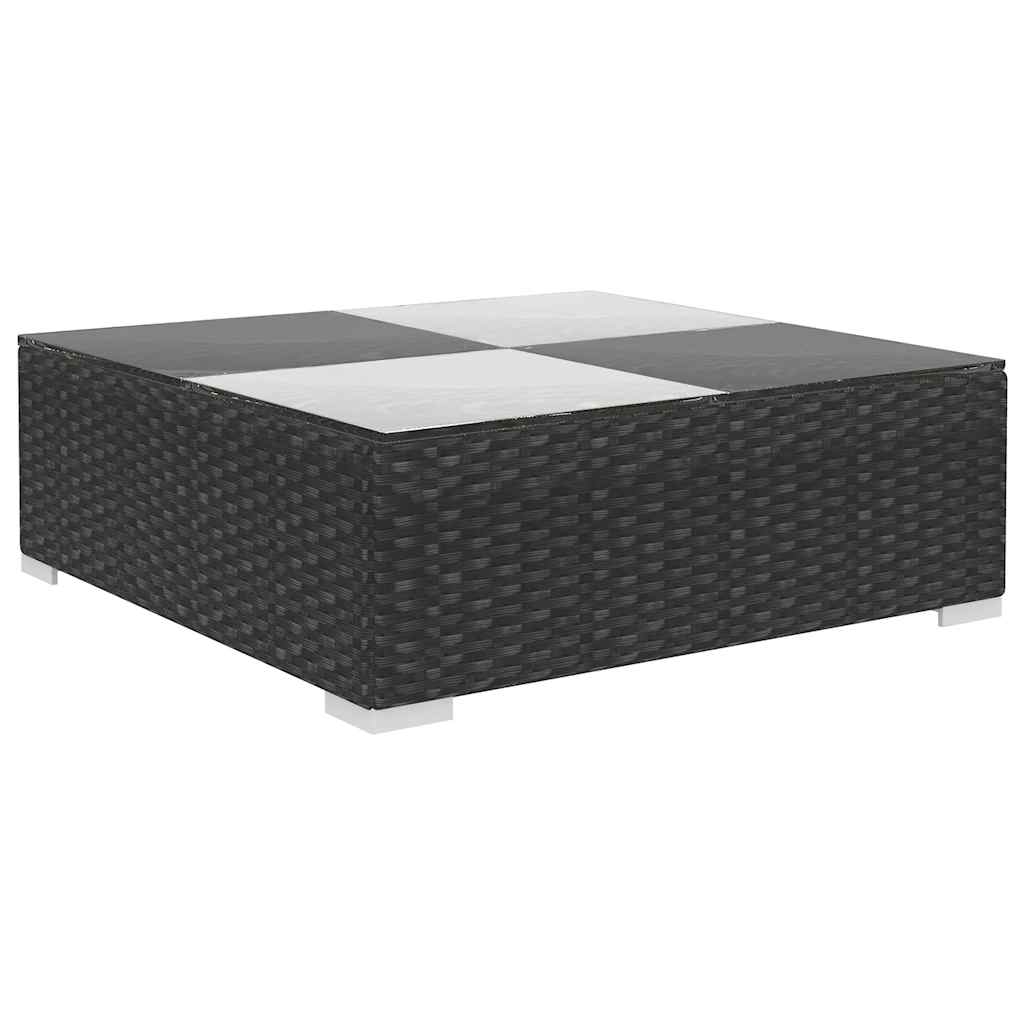 vidaXL 6-delige Loungeset met kussens poly rattan bruin