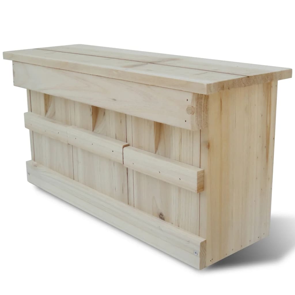 vidaXL Sparrow Houses 2 pcs 44x15.5x21.5 cm wood