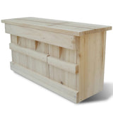 vidaXL Sparrow Houses 2 pcs 44x15.5x21.5 cm wood