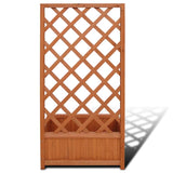 vidaXL Plantenbak met klimrek 70x30x135 cm