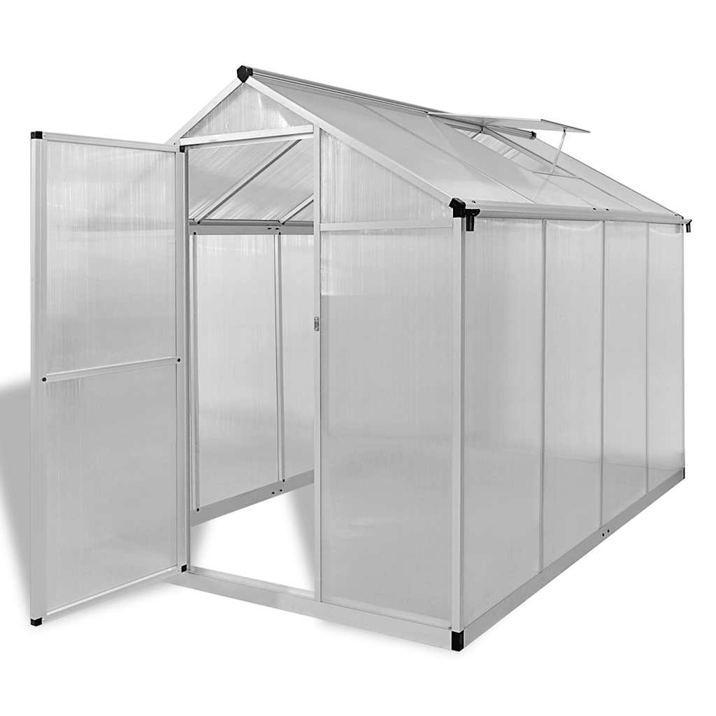 vidaXL Tuinkas met basisframe 4,6 m² versterkt aluminium