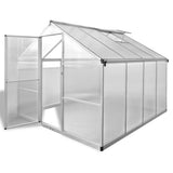 vidaXL Tuinkas met basisframe 4,6 m² versterkt aluminium