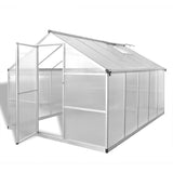 vidaXL Tuinkas met basisframe 4,6 m² versterkt aluminium