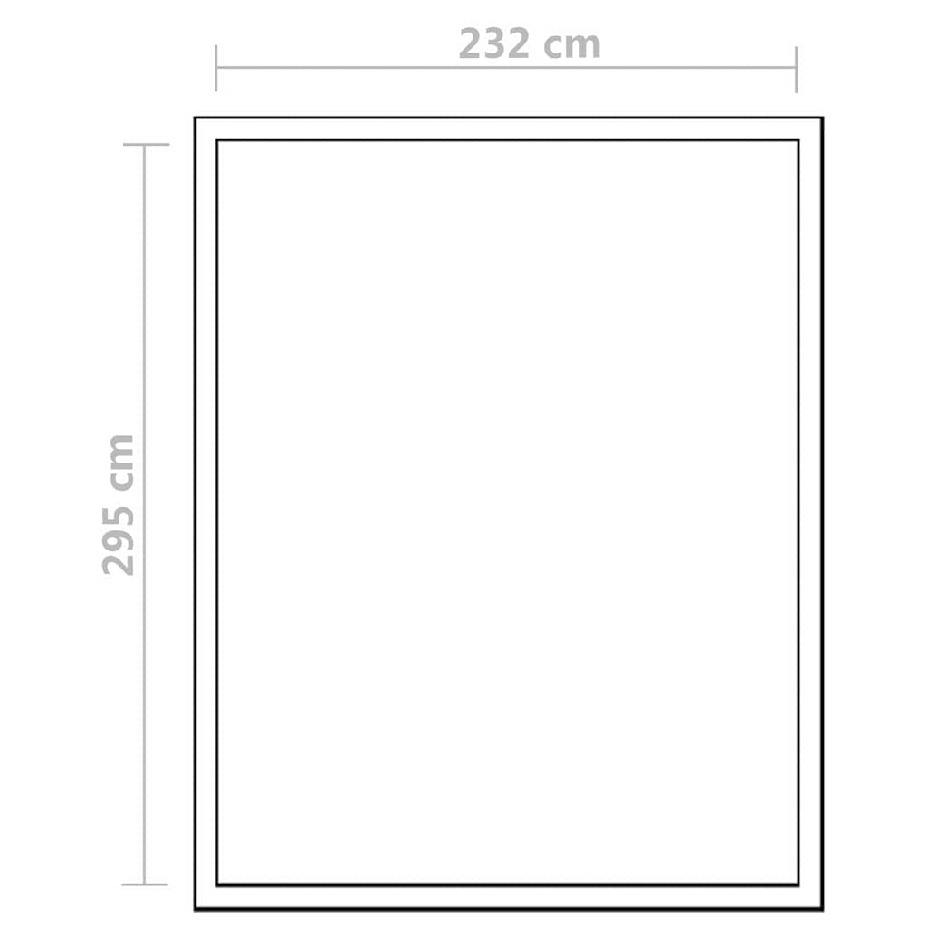 vidaXL Tuinkas met basisframe 4,6 m² versterkt aluminium