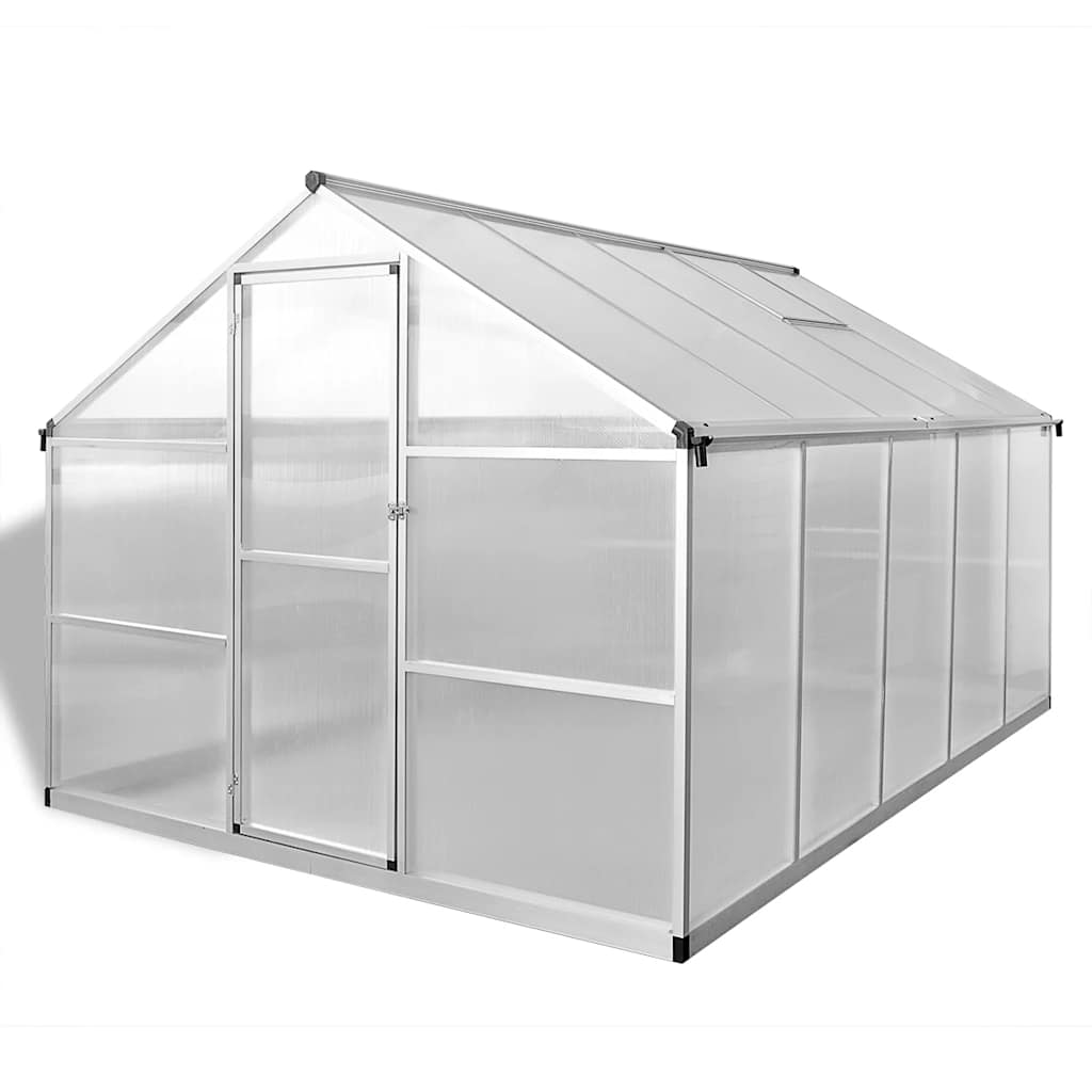 vidaXL Tuinkas met basisframe 4,6 m² versterkt aluminium