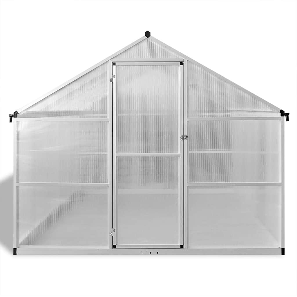 vidaXL Tuinkas met basisframe 4,6 m² versterkt aluminium