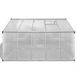 vidaXL Tuinkas met basisframe 4,6 m² versterkt aluminium