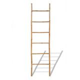 vidaXL Handdoekenladder met 6 sporten bamboe