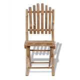 vidaXL Tuinstoelen inklapbaar 4 st bamboe