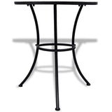 vidaXL Bistrotafel mozaïek Ø50x70 cm keramiek terracottakleurig