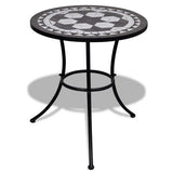 vidaXL Bistrotafel mozaïek Ø50x70 cm keramiek terracottakleurig
