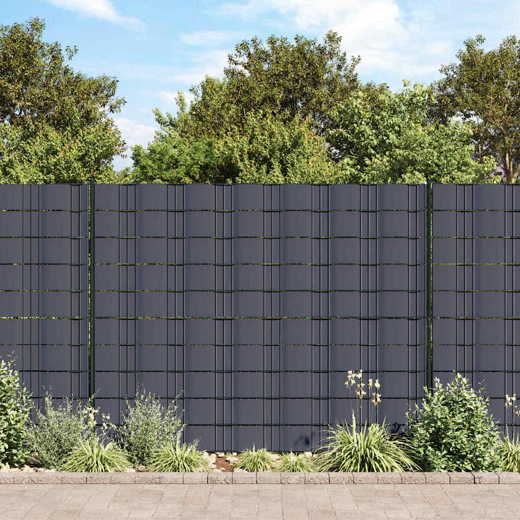 vidaXL Tuinscherm 35x0,19 m PVC groen