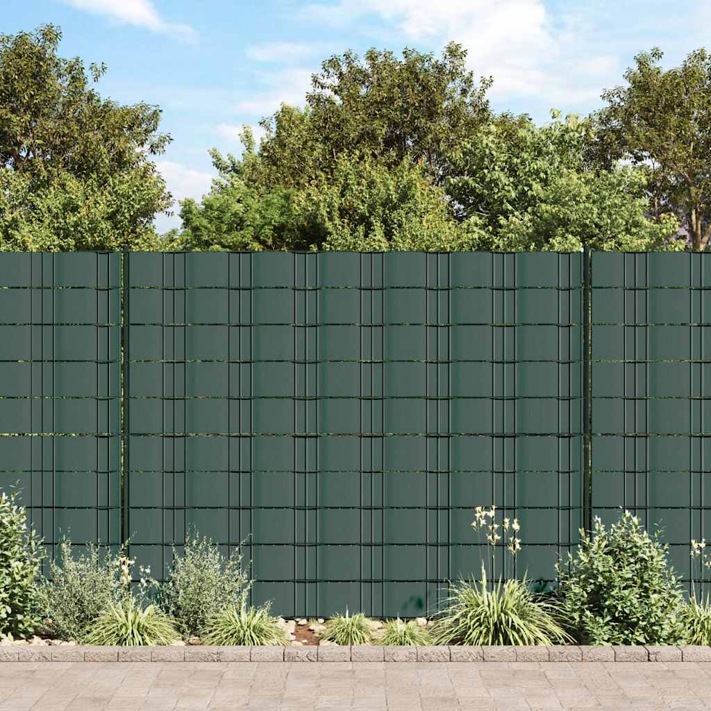 vidaXL Tuinscherm 35x0,19 m PVC groen